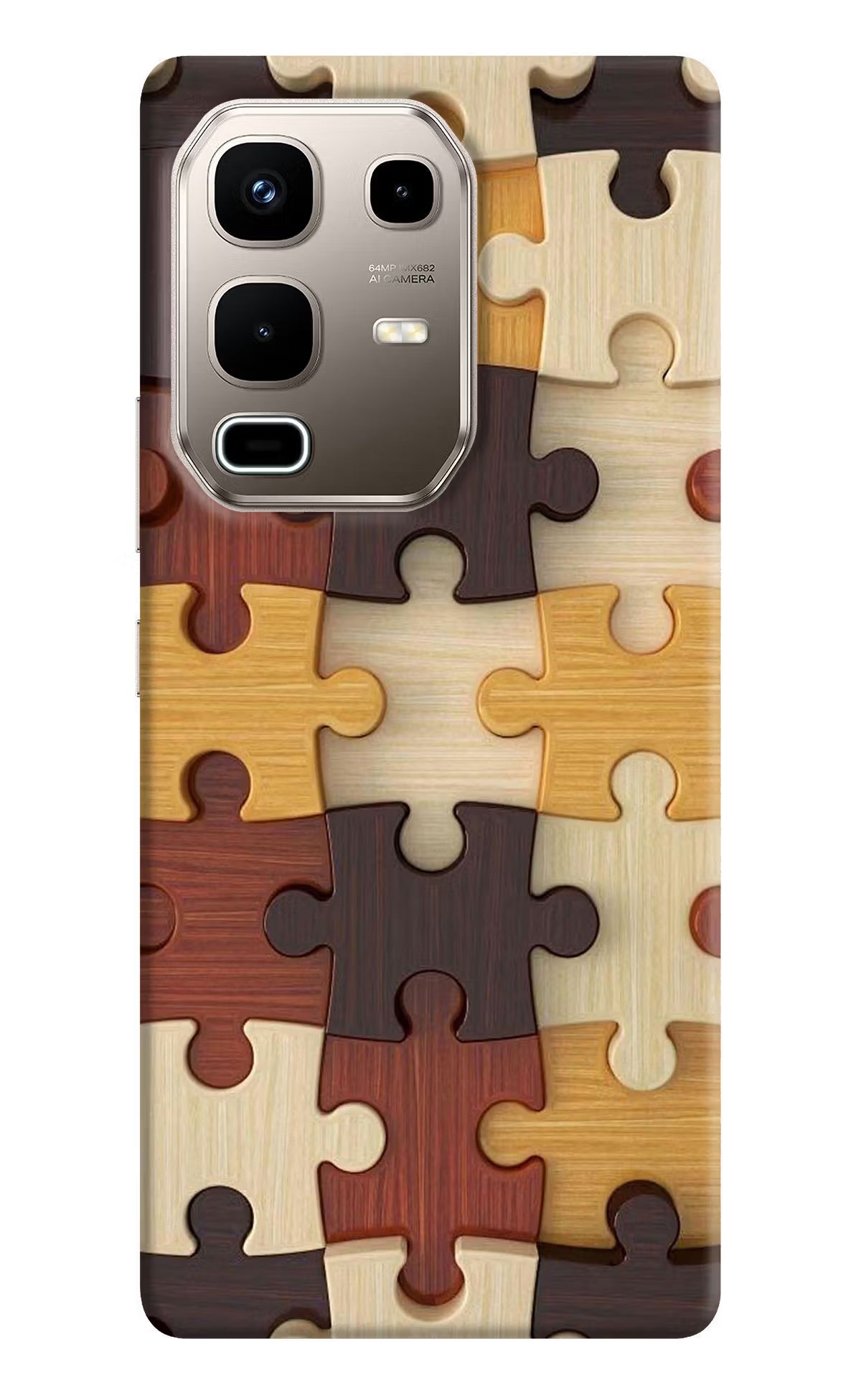 Wooden Puzzle Infinix Note 50s 5G Plus Back Cover