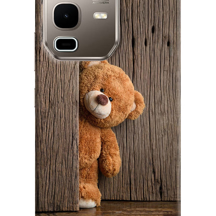 Teddy Wooden Infinix Note 50s 5G Plus Hard Case Back Cover by Casekaro