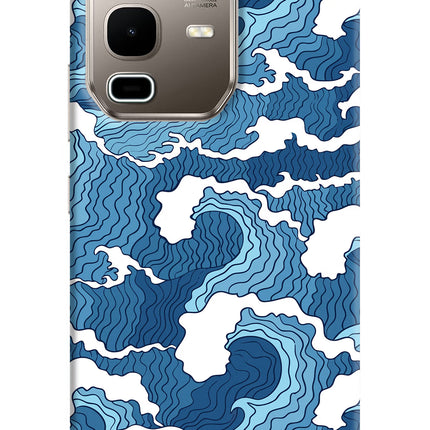 Blue Waves Infinix Note 50s 5G Plus Hard Case Back Cover by Casekaro