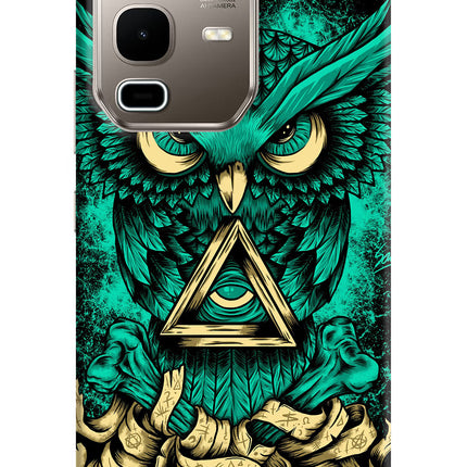 Green Owl Infinix Note 50s 5G Plus Hard Case Back Cover by Casekaro