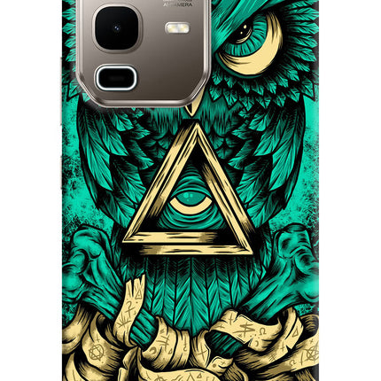 Green Owl Infinix Note 50s 5G Plus Hard Case Back Cover by Casekaro