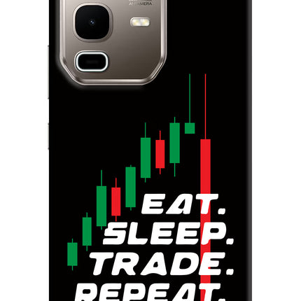 Eat Sleep Trade Repeat Infinix Note 50s 5G Plus Hard Case Back Cover by Casekaro
