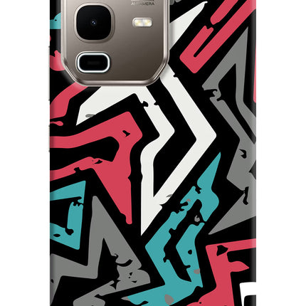 Geometric Graffiti Infinix Note 50s 5G Plus Hard Case Back Cover by Casekaro