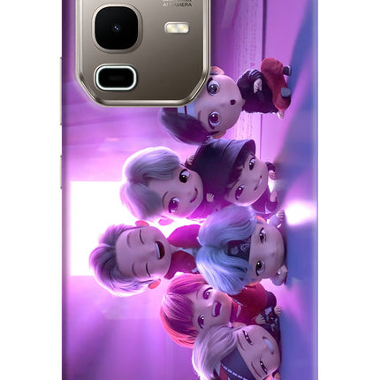 BTS Chibi Infinix Note 50s 5G Plus Hard Case Back Cover by Casekaro