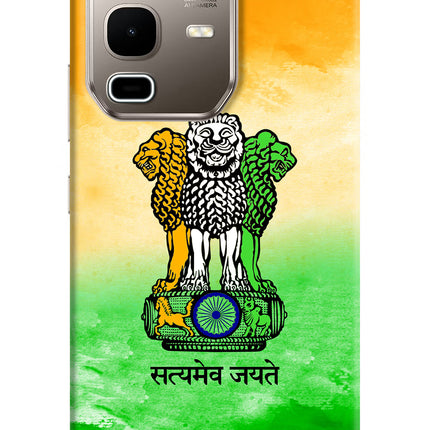 Satyamev Jayate Flag Infinix Note 50s 5G Plus Hard Case Back Cover by Casekaro