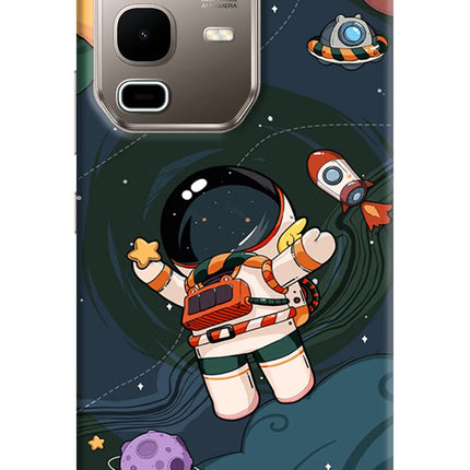 Cartoon Astronaut Infinix Note 50s 5G Plus Hard Case Back Cover by Casekaro