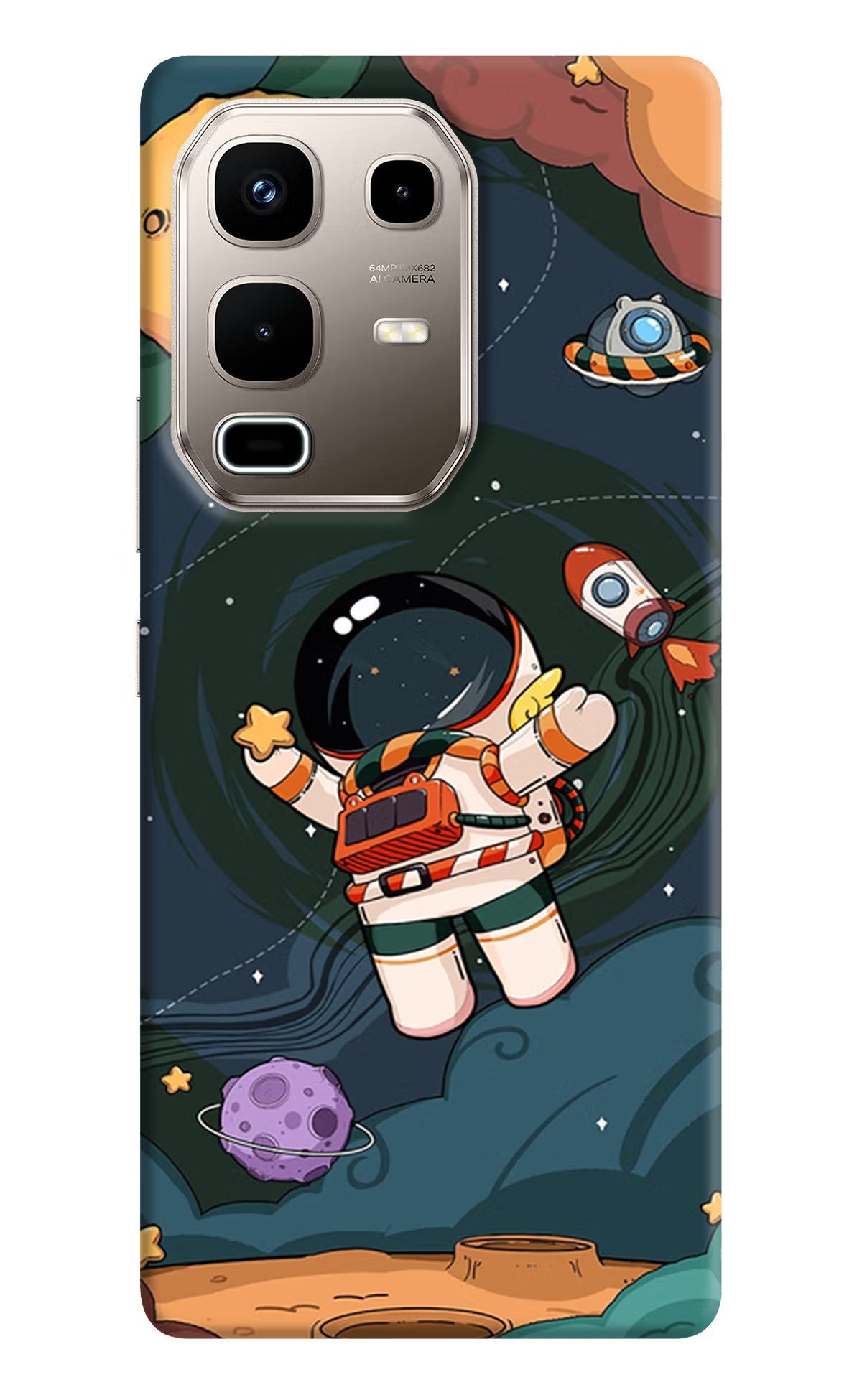 Cartoon Astronaut Infinix Note 50s 5G Plus Back Cover