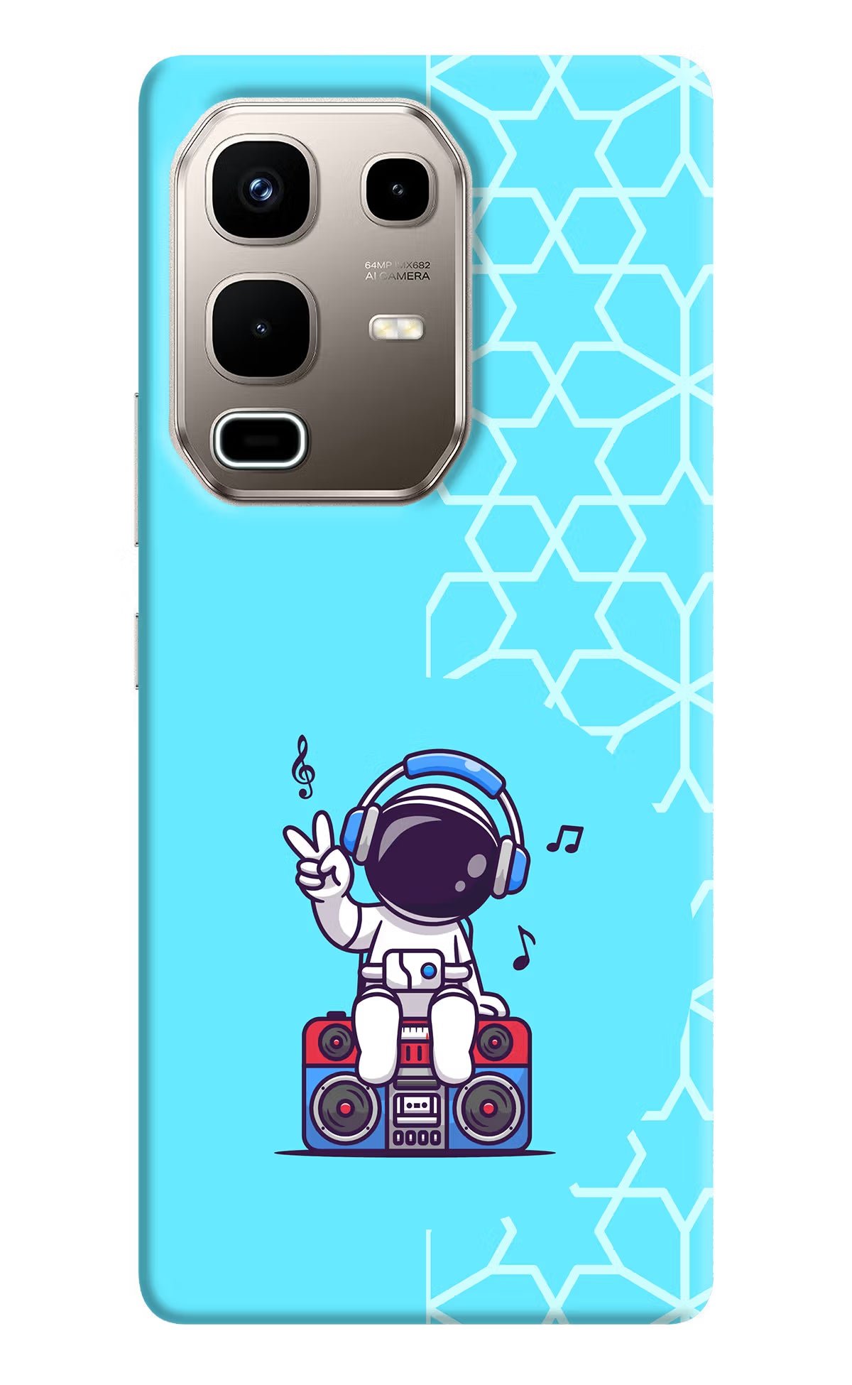 Cute Astronaut Chilling Infinix Note 50s 5G Plus Back Cover