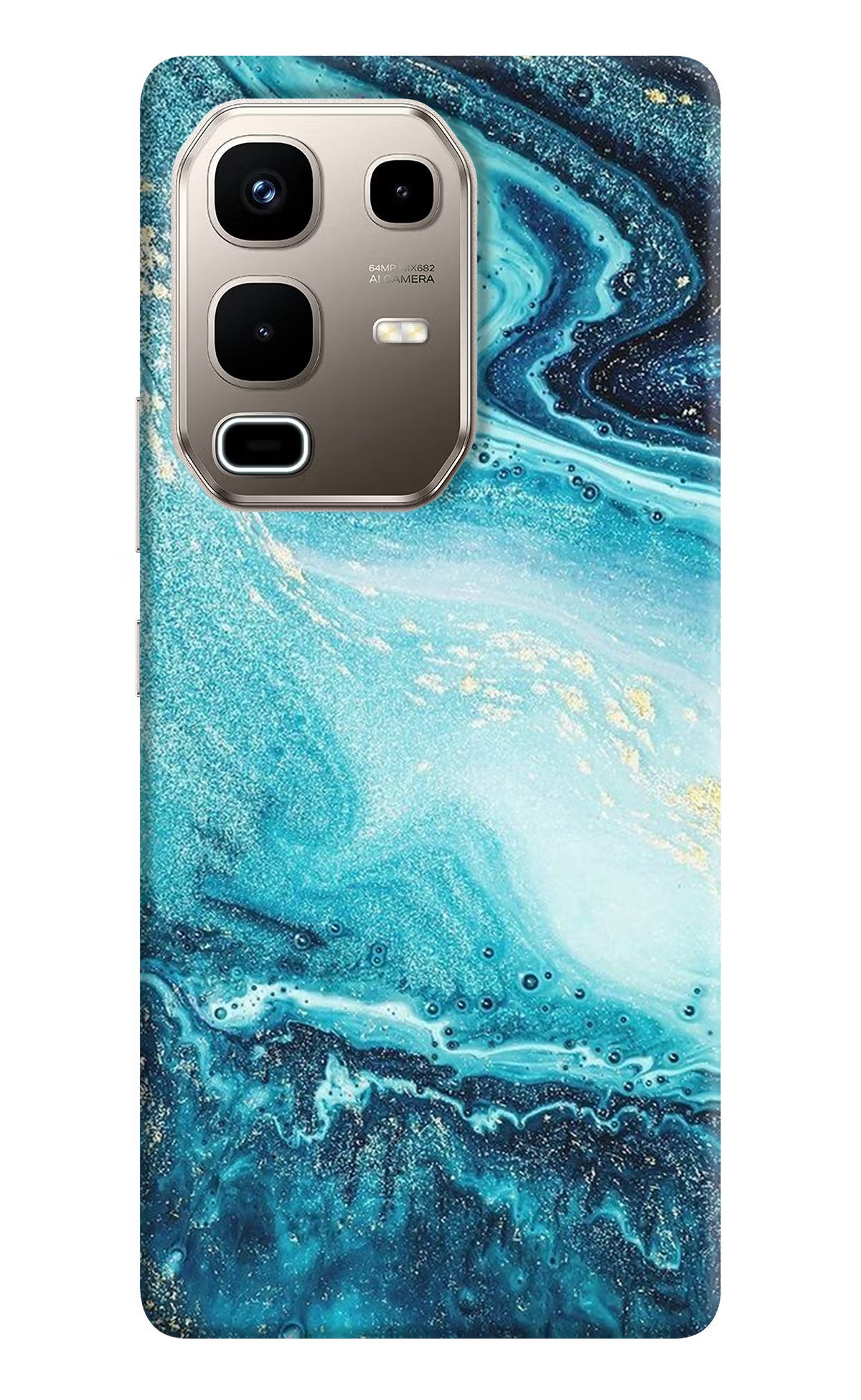 Blue Glitter Marble Infinix Note 50s 5G Plus Back Cover