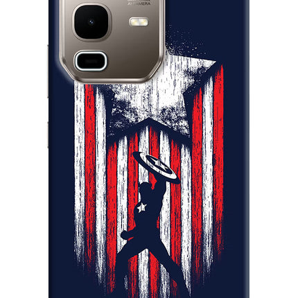 Captain America Marvel Art Infinix Note 50s 5G Plus Hard Case Back Cover by Casekaro