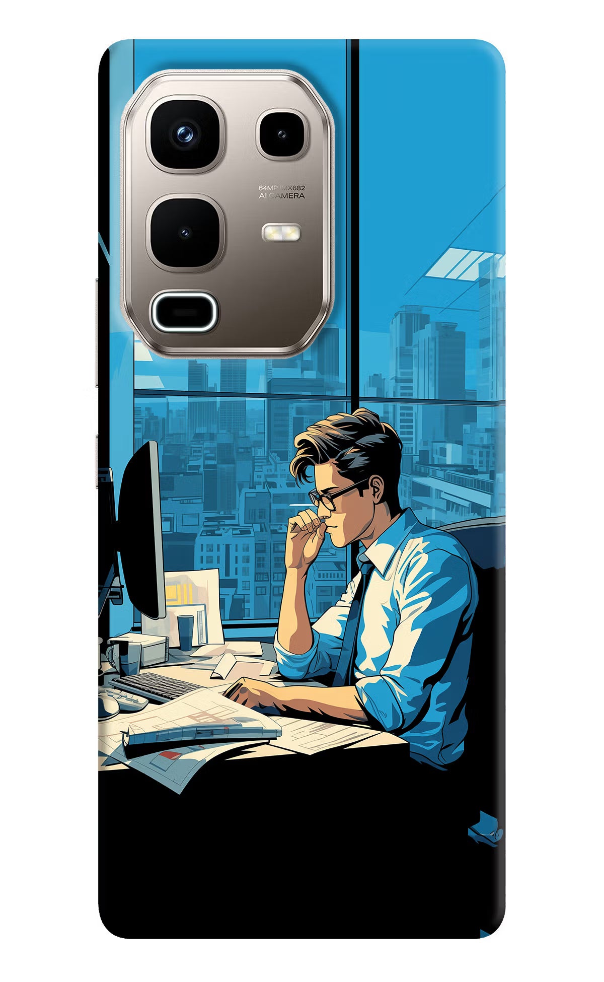 Focused Hustler (AI Generated) Infinix Note 50s 5G Plus Back Cover