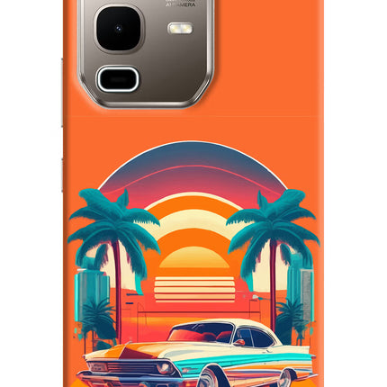 Palm Drive 80s Infinix Note 50s 5G Plus Hard Case Back Cover by Casekaro