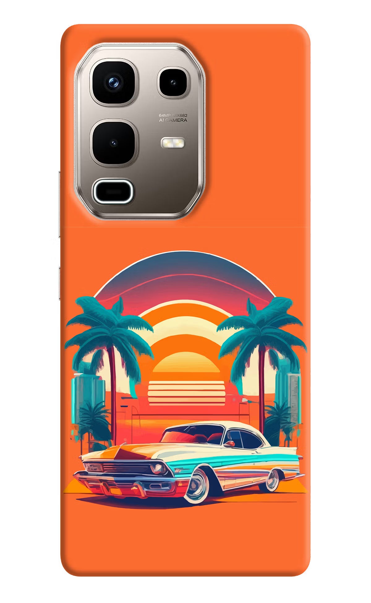 Palm Drive 80s Infinix Note 50s 5G Plus Back Cover