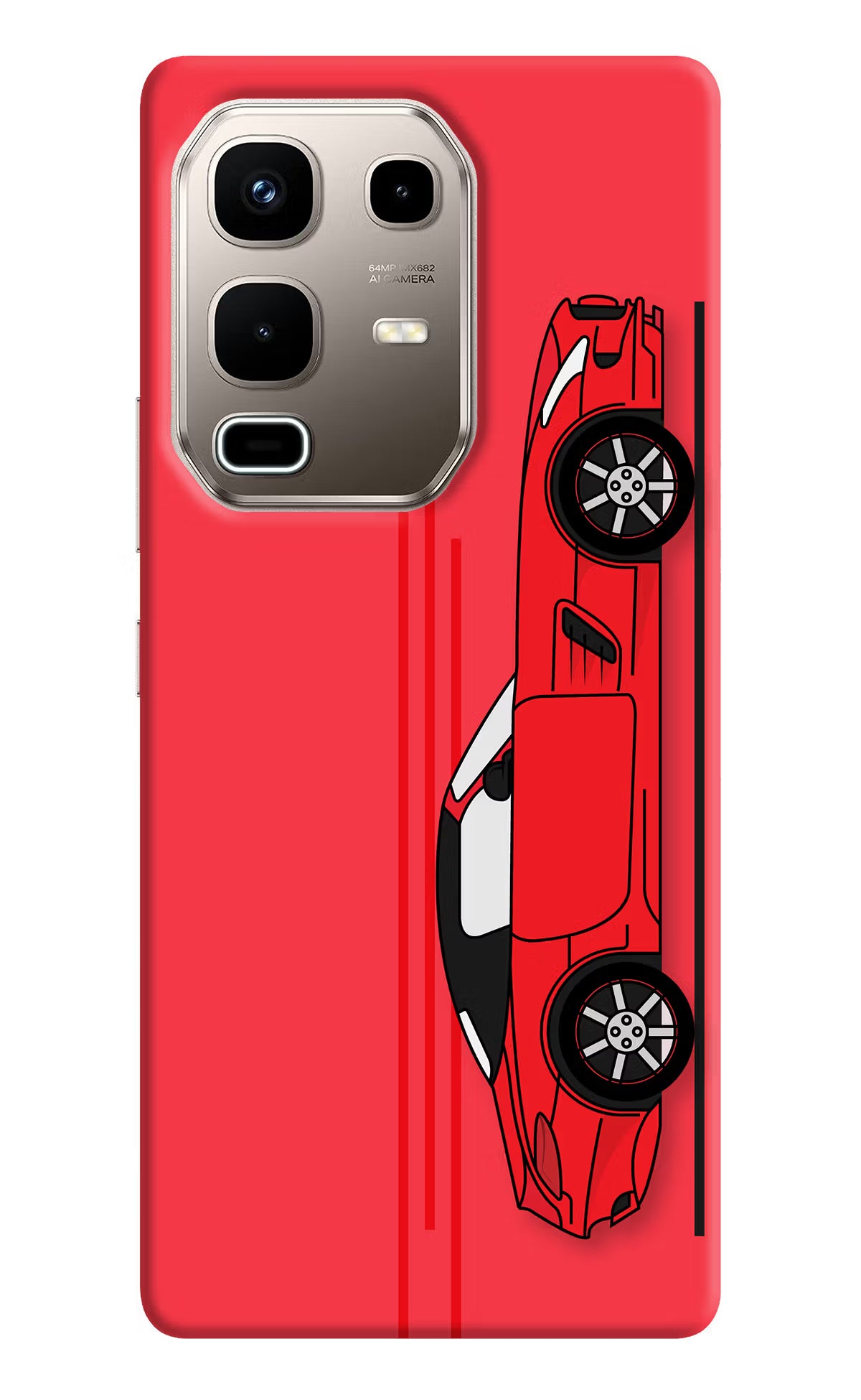 Red Velocity Infinix Note 50s 5G Plus Back Cover