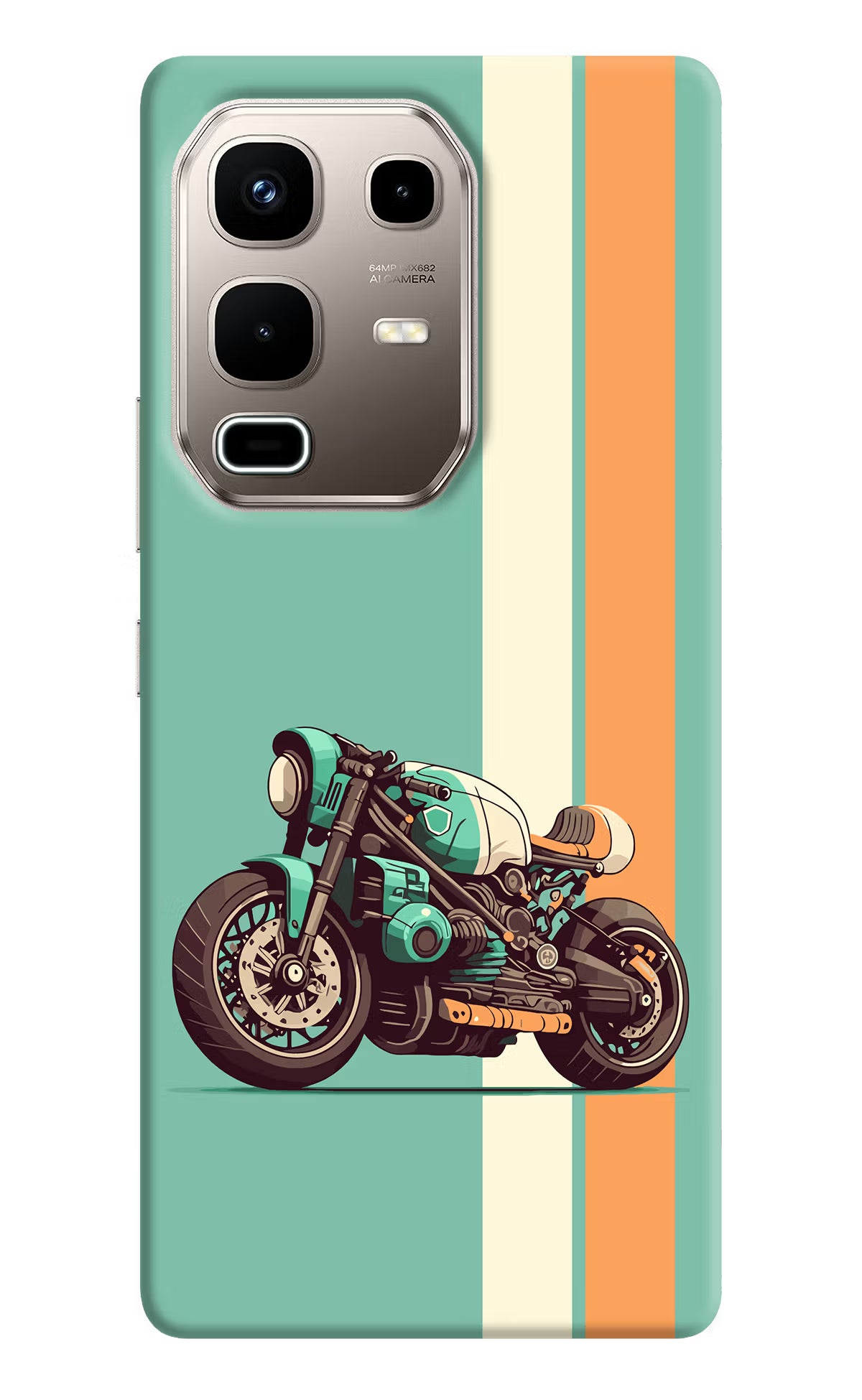 Striped Moto Drift Infinix Note 50s 5G Plus Back Cover