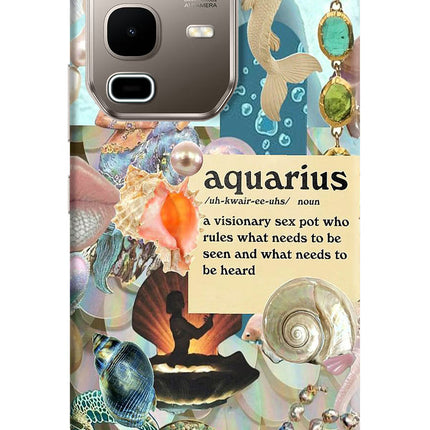 Aquarius Zodiac Infinix Note 50s 5G Plus Hard Case Back Cover by Casekaro