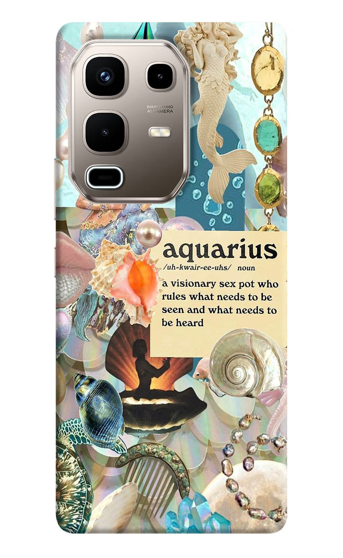 Aquarius Zodiac Infinix Note 50s 5G Plus Back Cover