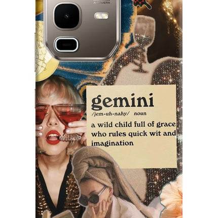 Gemini Zodiac Infinix Note 50s 5G Plus Hard Case Back Cover by Casekaro