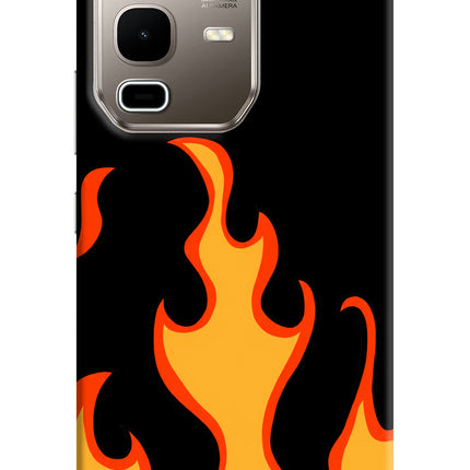 Fired Up – Black Infinix Note 50s 5G Plus Hard Case Back Cover by Casekaro