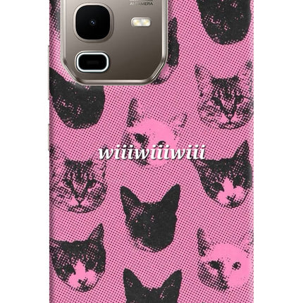 Pink Cats Infinix Note 50s 5G Plus Hard Case Back Cover by Casekaro