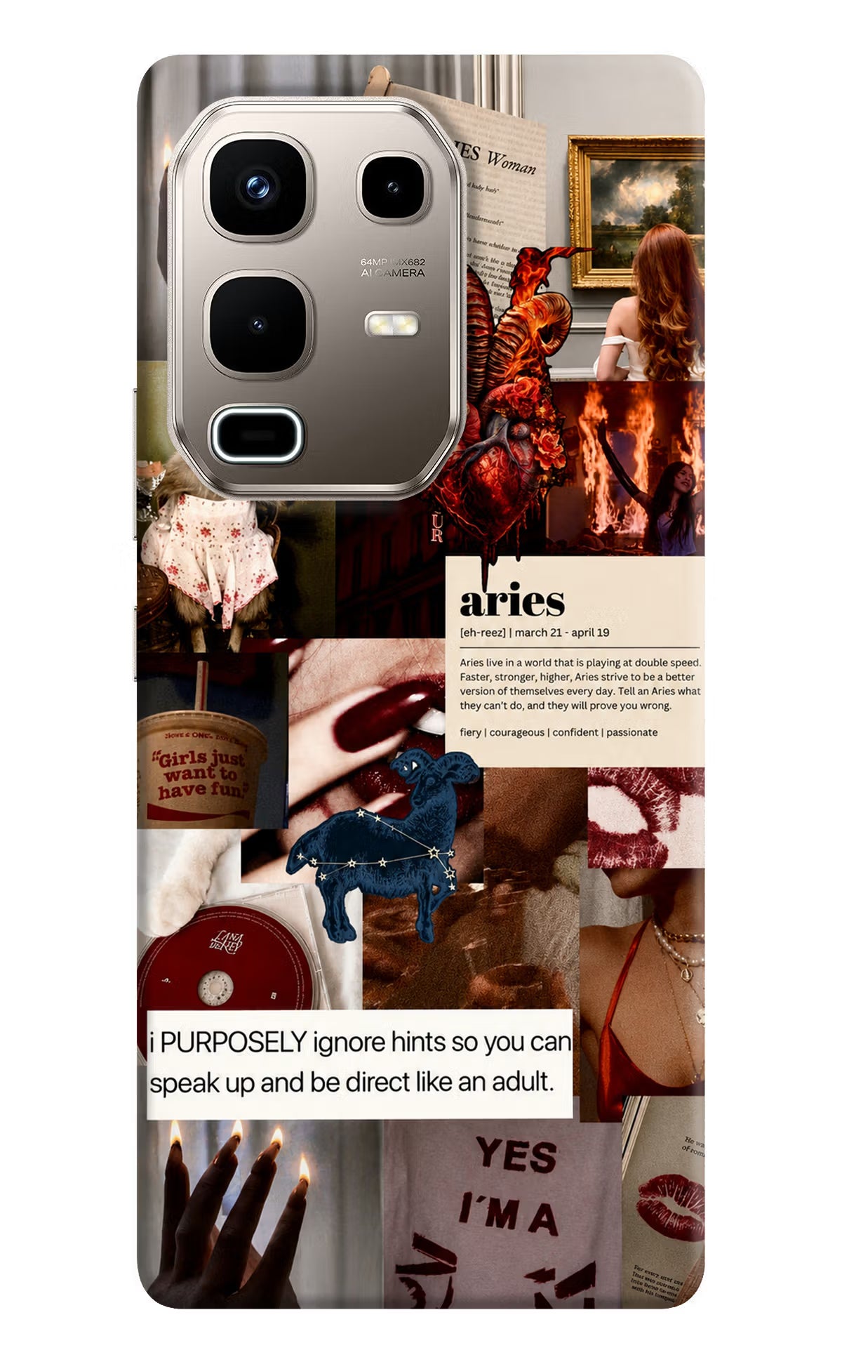 Zodiac Aries Infinix Note 50s 5G Plus Back Cover