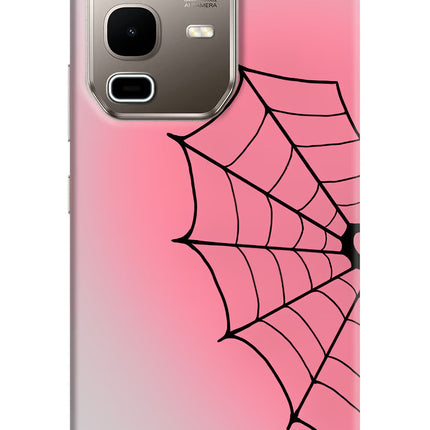 Pink Web Infinix Note 50s 5G Plus Hard Case Back Cover by Casekaro
