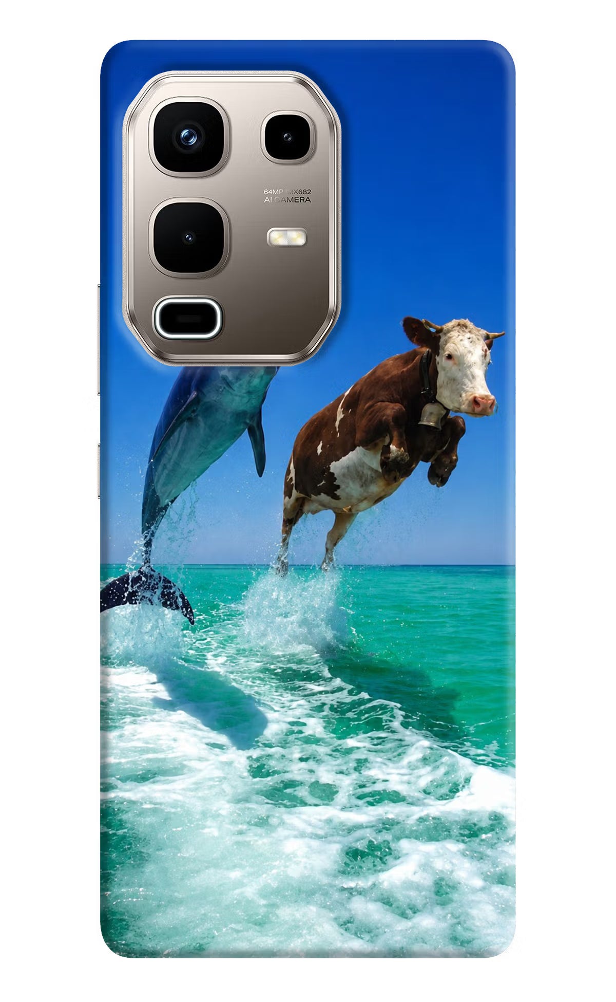 Dolphin vs Cow Infinix Note 50s 5G Plus Back Cover