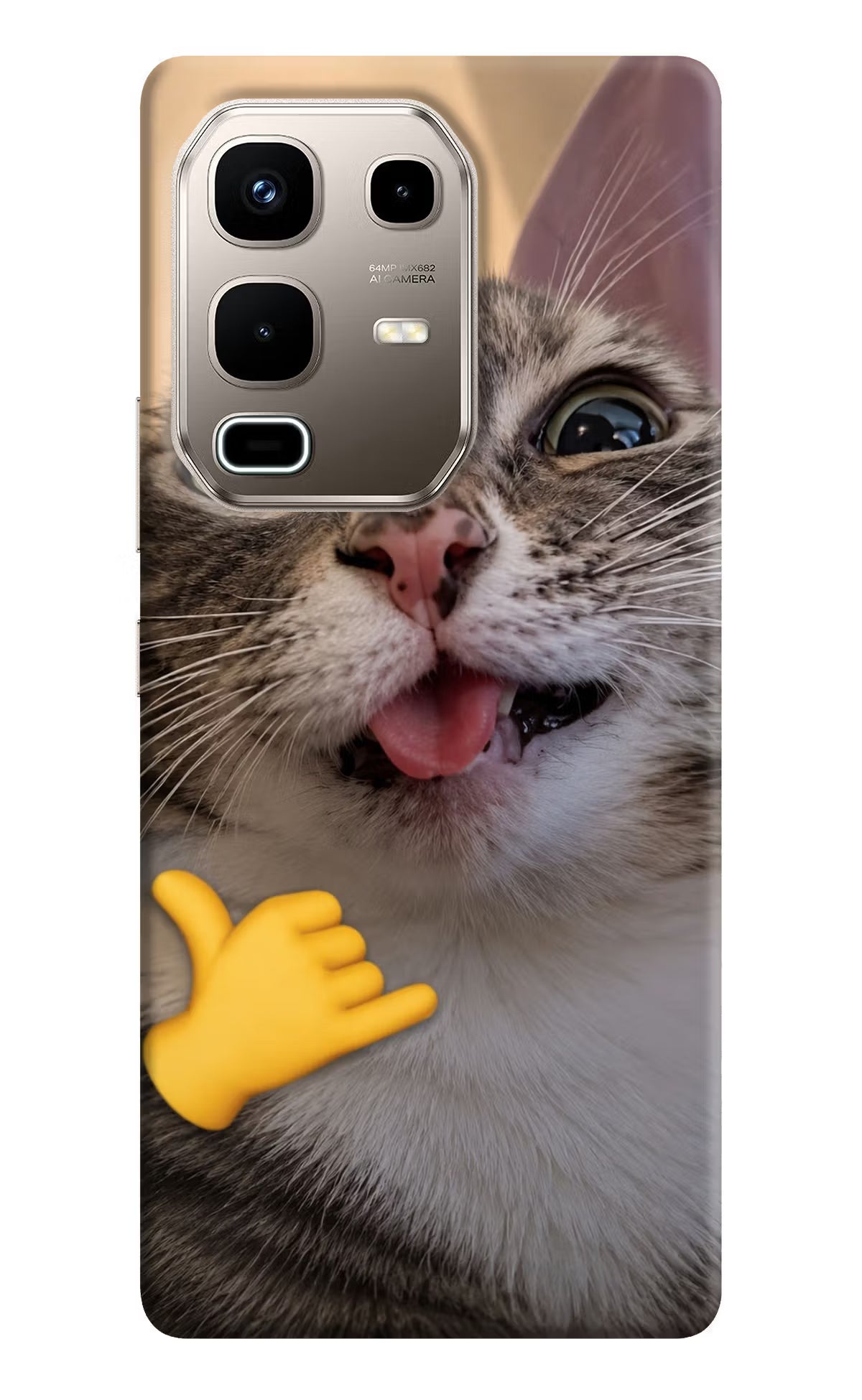 Silly Cat Call Infinix Note 50s 5G Plus Back Cover