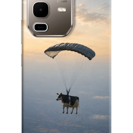 Skydiving Cow Infinix Note 50s 5G Plus Hard Case Back Cover by Casekaro