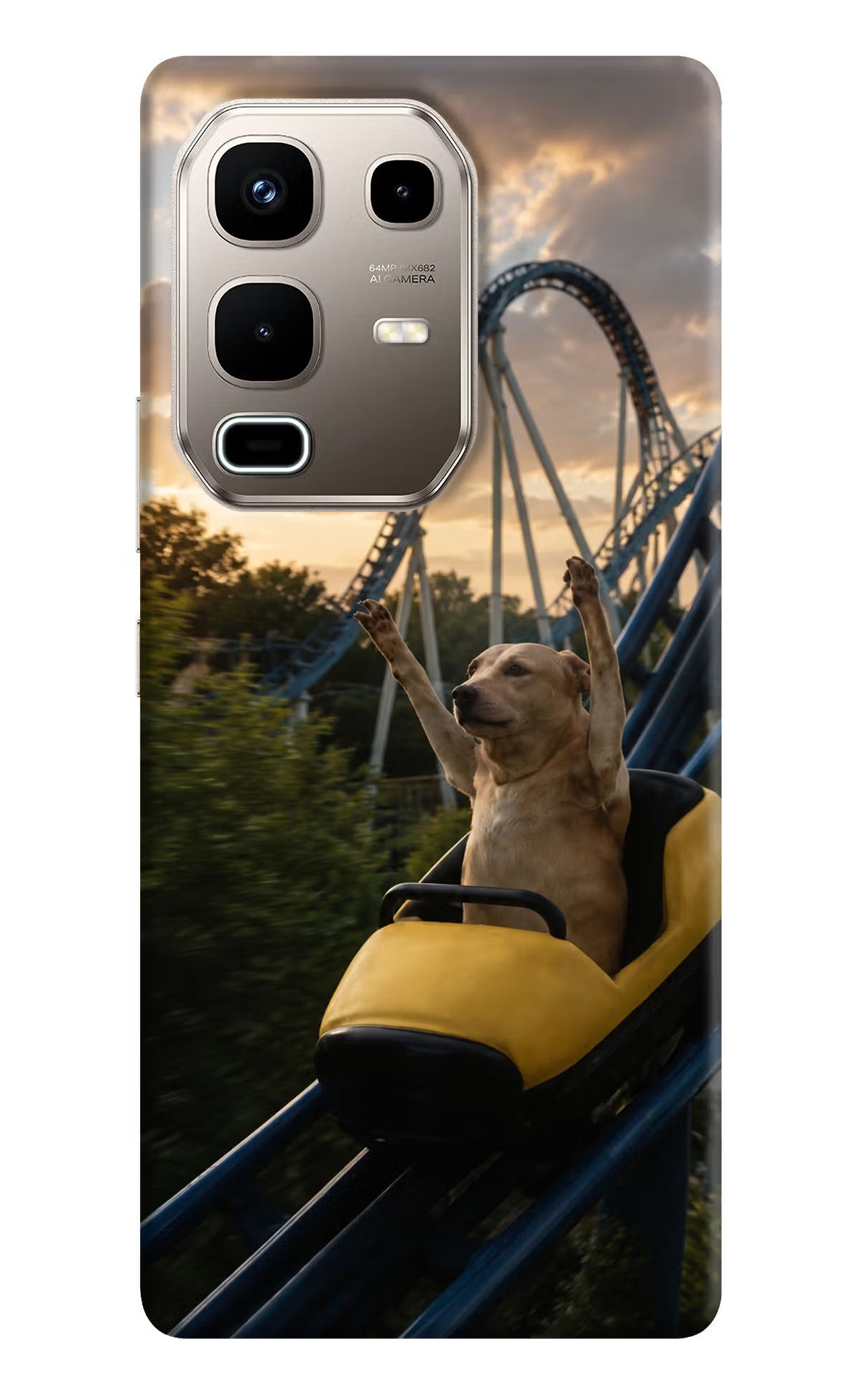 Rollercoaster Dog Infinix Note 50s 5G Plus Back Cover