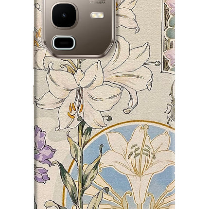 White Lily Infinix Note 50s 5G Plus Hard Case Back Cover by Casekaro