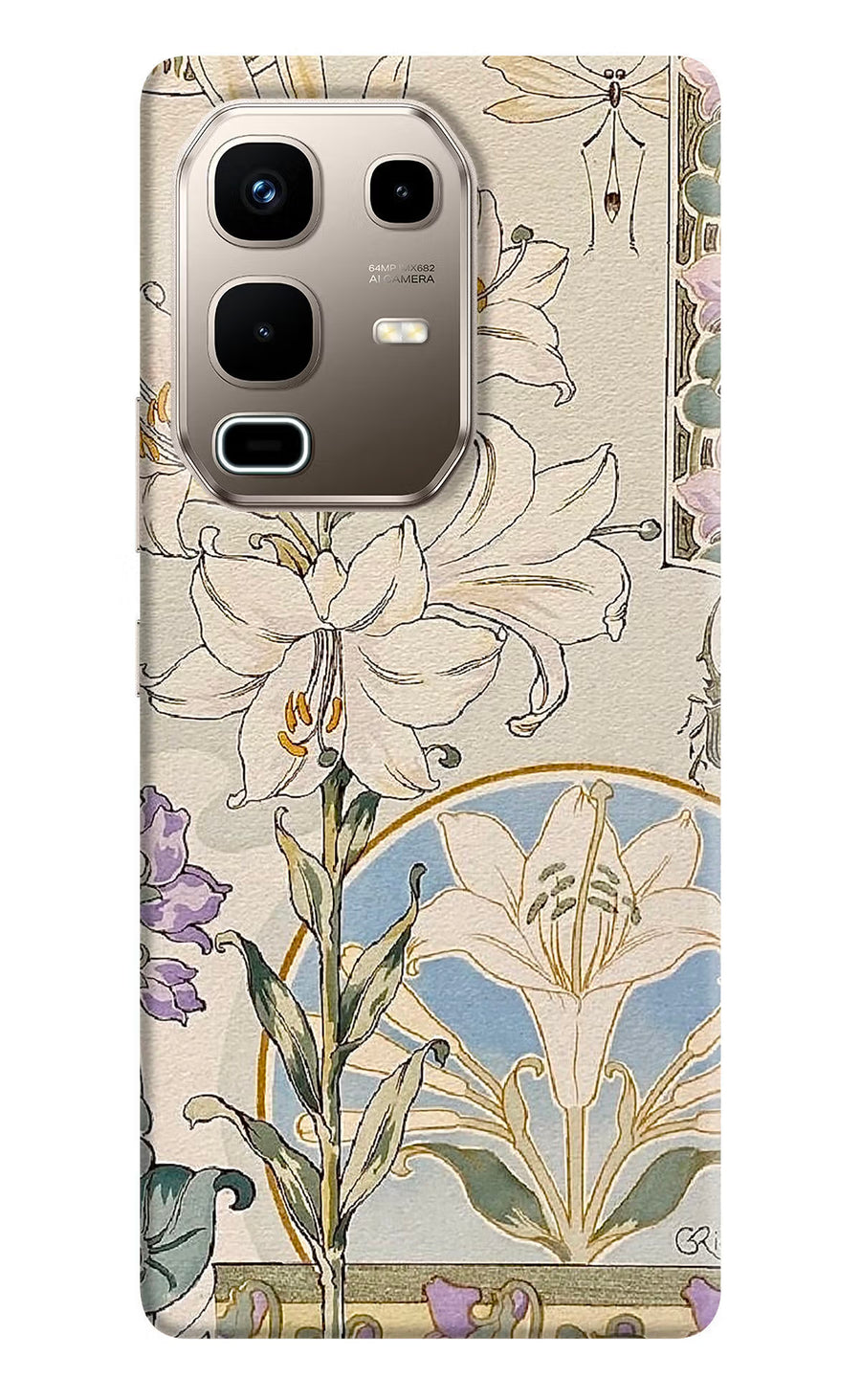 White Lily Infinix Note 50s 5G Plus Back Cover, Hard case