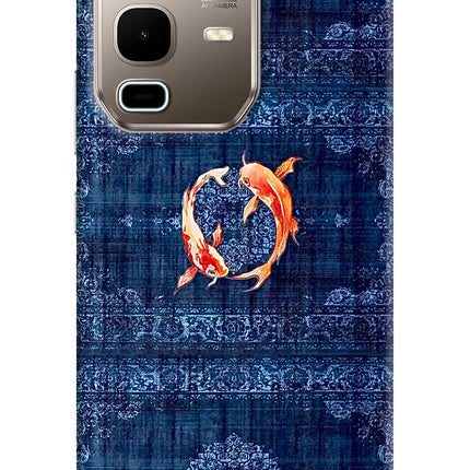 Koi Blue Infinix Note 50s 5G Plus Hard Case Back Cover by Casekaro