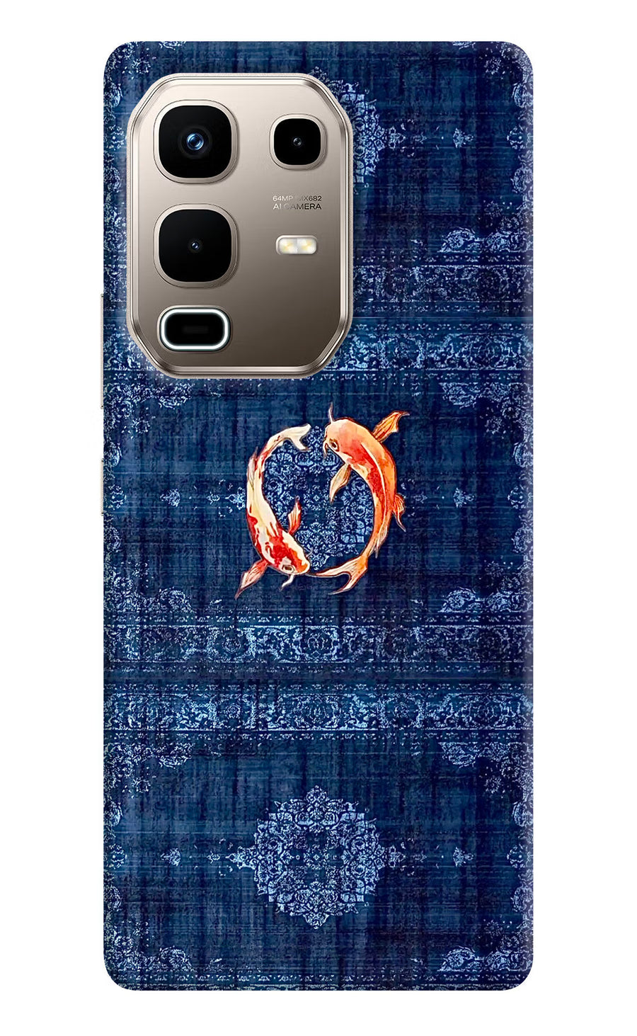 Koi Blue Infinix Note 50s 5G Plus Back Cover, Hard case