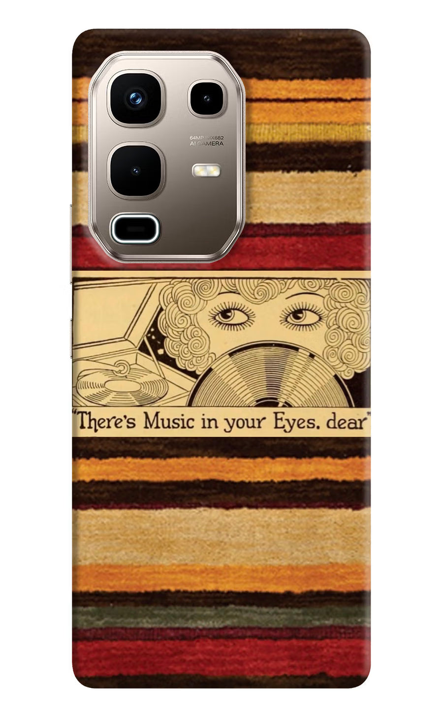 Vinyl Stripes Infinix Note 50s 5G Plus Back Cover, Hard case