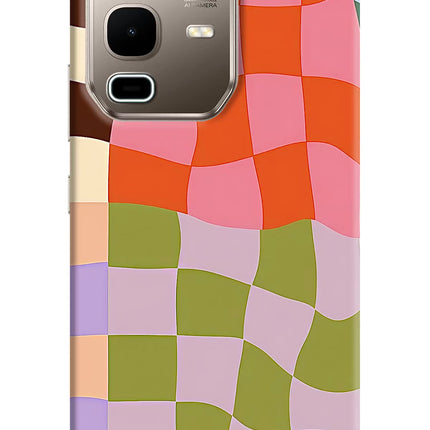 Wavy Grid Infinix Note 50s 5G Plus Hard Case Back Cover by Casekaro