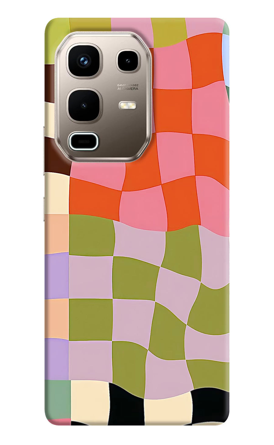 Wavy Grid Infinix Note 50s 5G Plus Back Cover, Hard case