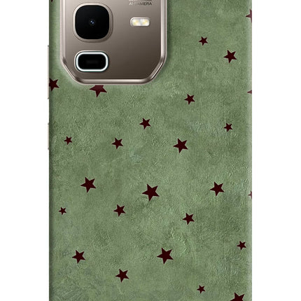 Green Stars Infinix Note 50s 5G Plus Hard Case Back Cover by Casekaro