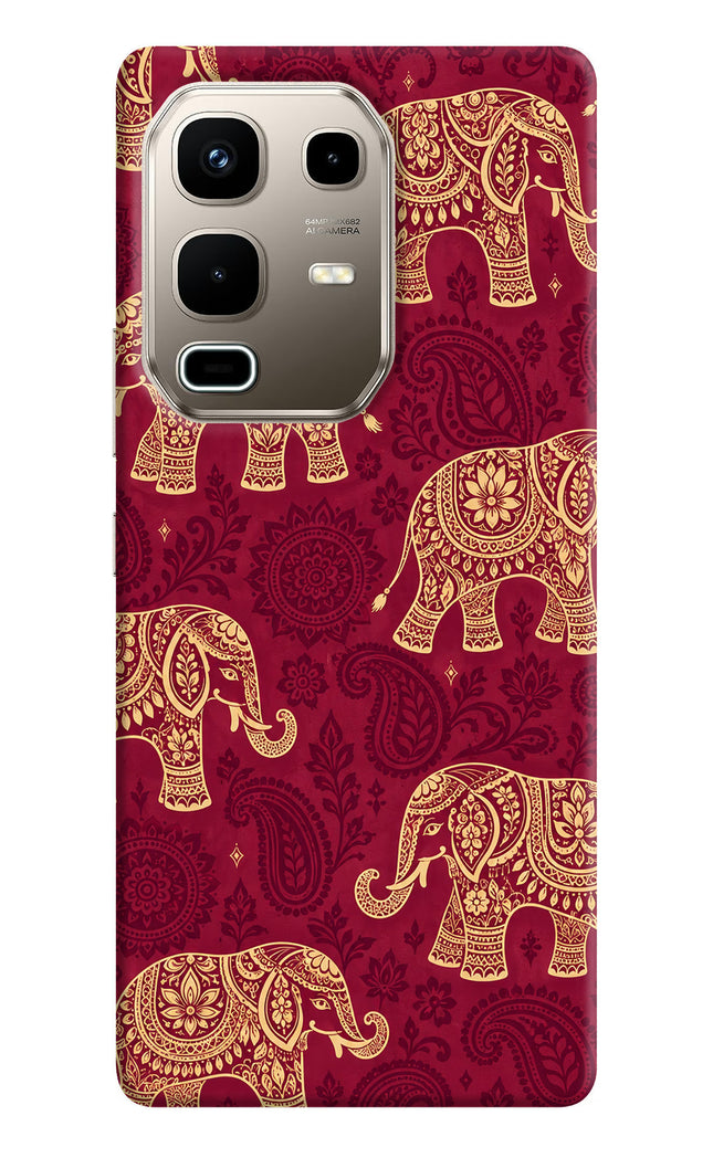 Maroon Elephant Infinix Note 50s 5G Plus Hard Case Back Cover by Casekaro