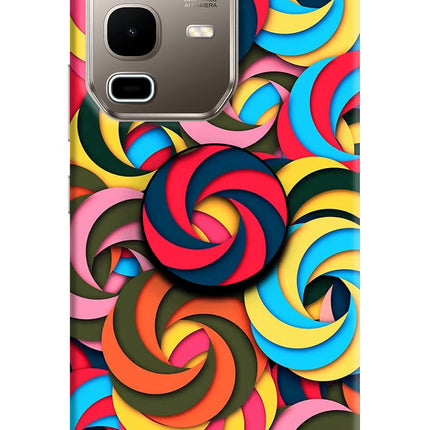 Spiral Pattern Infinix Note 50s 5G Plus Pop Case by Casekaro