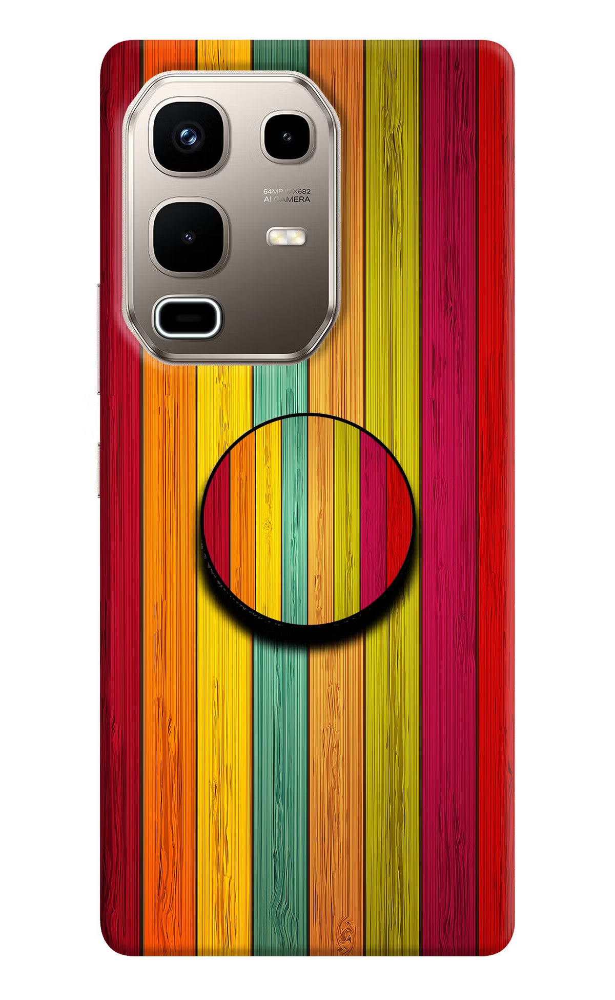 Multicolor Wooden Infinix Note 50s 5G Plus Pop Case