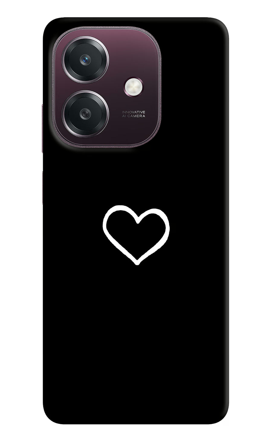 Heart Oppo A3 5G Back Cover, Hard case