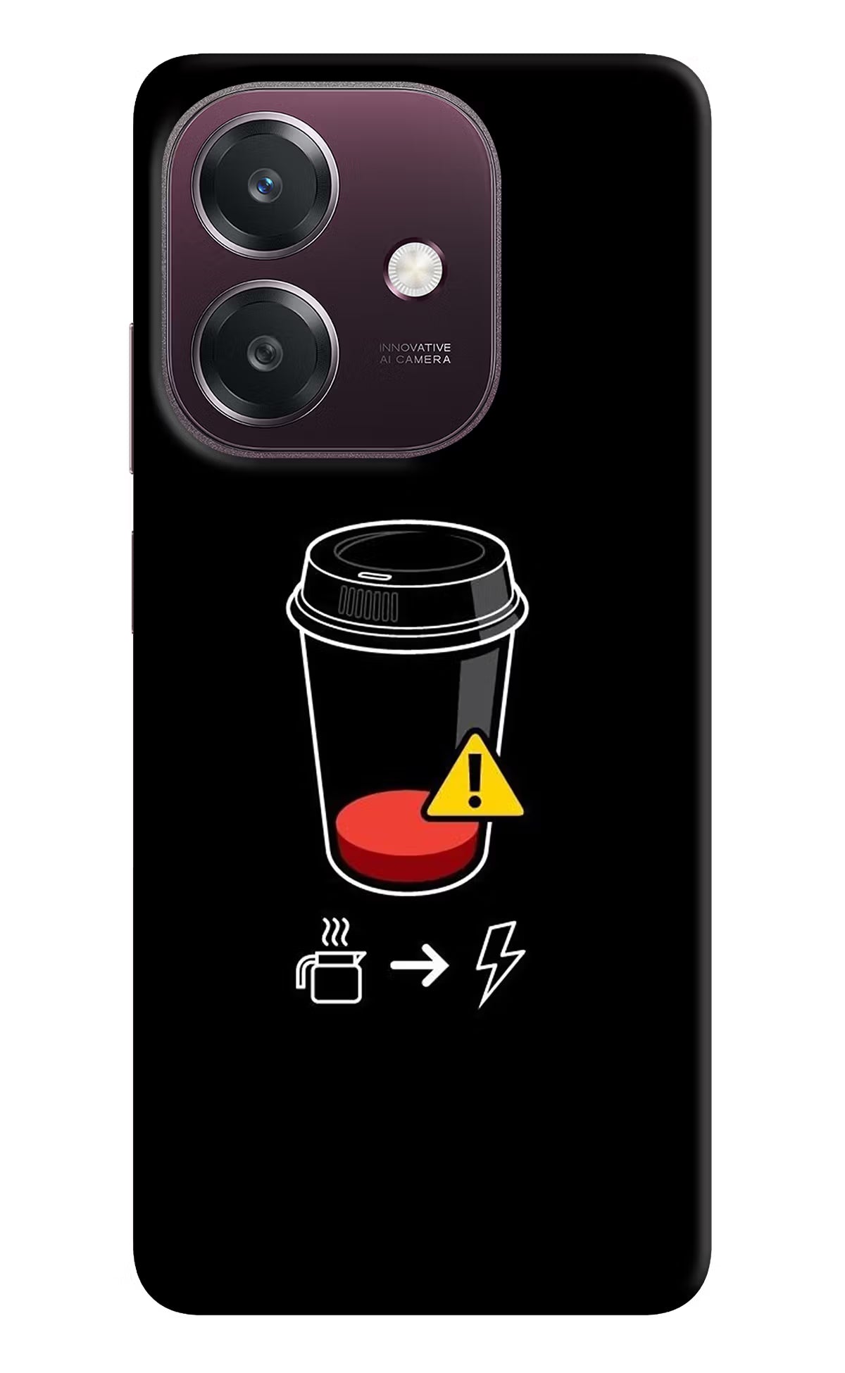Coffee Oppo A3 5G Back Cover