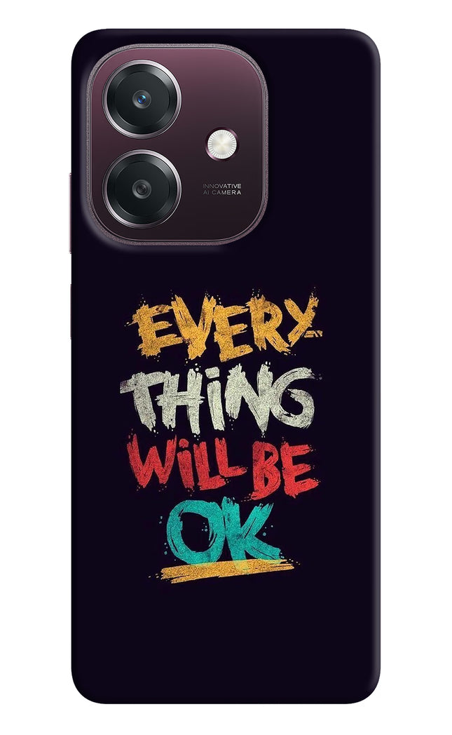 Everything Will Be Ok Oppo A3 5G Hard Case Back Cover by Casekaro