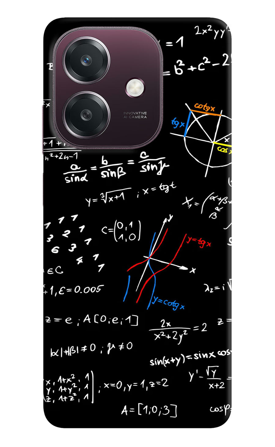 Mathematics Formula Oppo A3 5G Back Cover, Hard case