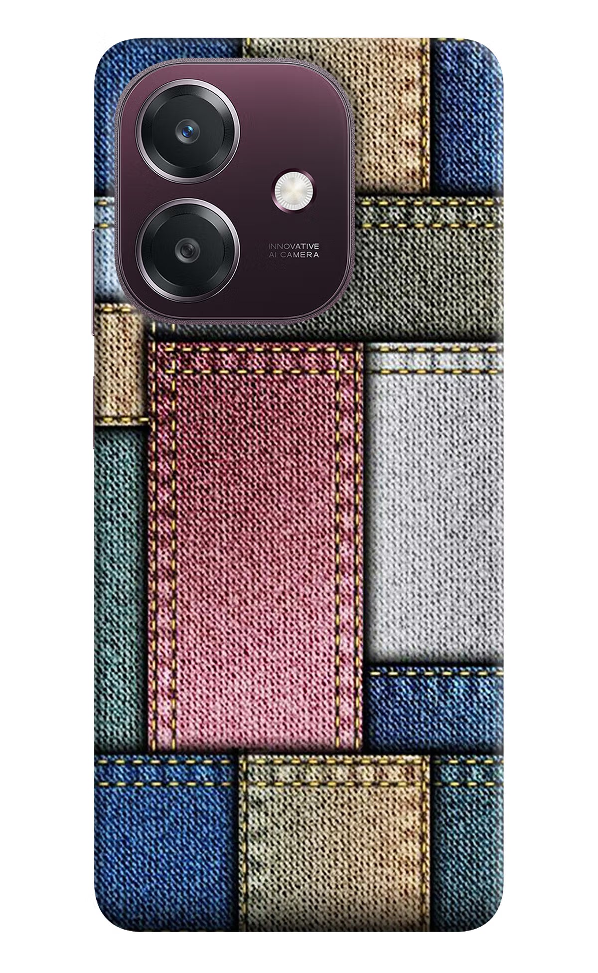 Multicolor Jeans Oppo A3 5G Back Cover