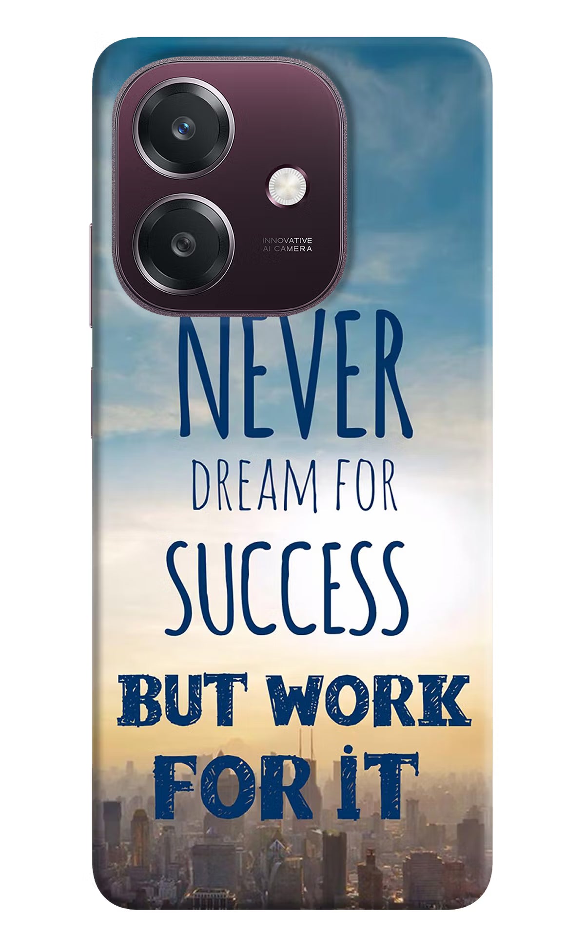 Never Dream For Success But Work For It Oppo A3 5G Back Cover