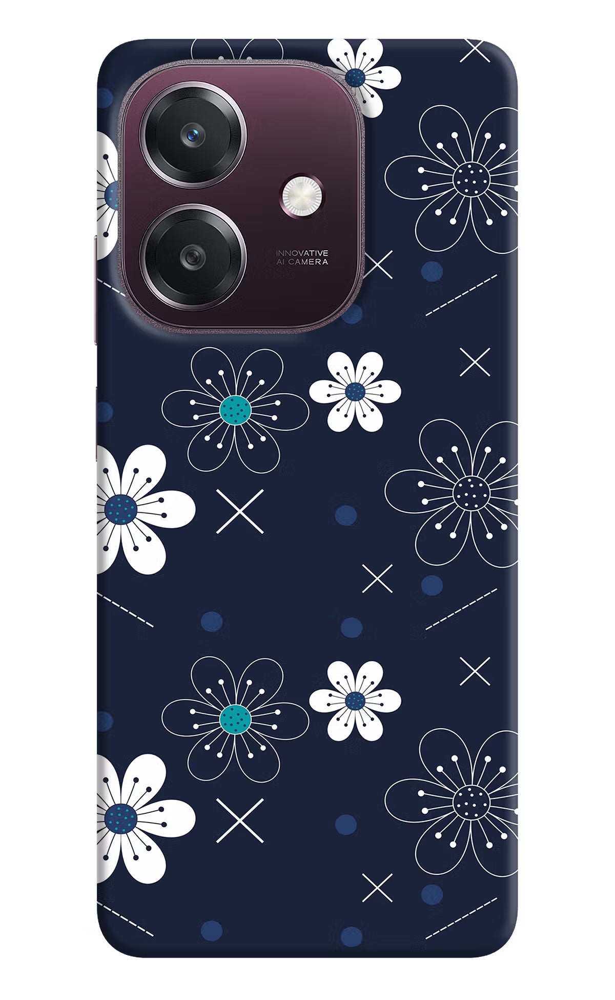Flowers Oppo A3 5G Back Cover