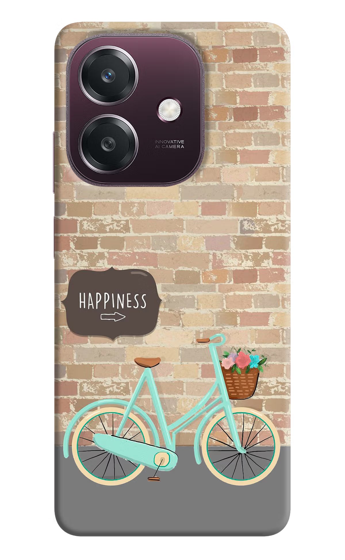 Happiness Artwork Oppo A3 5G Back Cover