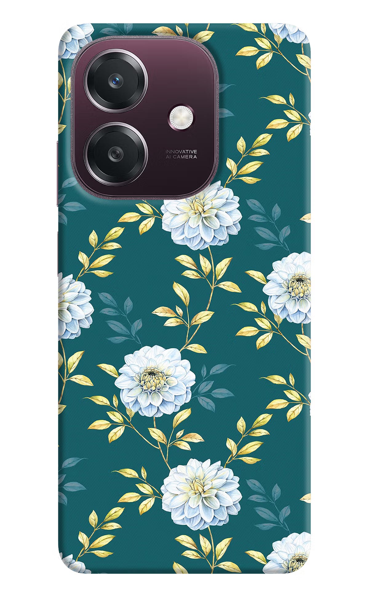 Flowers Oppo A3 5G Back Cover